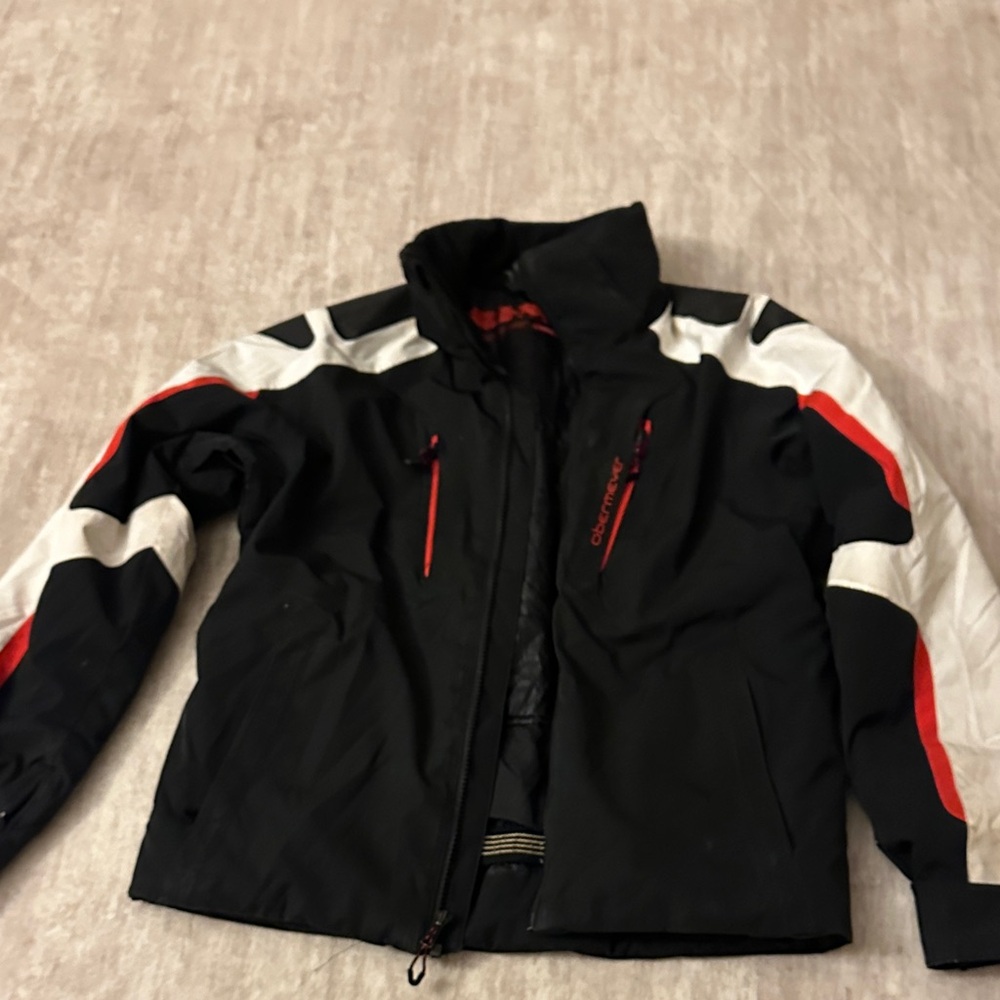 Obermeyer Black and Red Kids Jacket